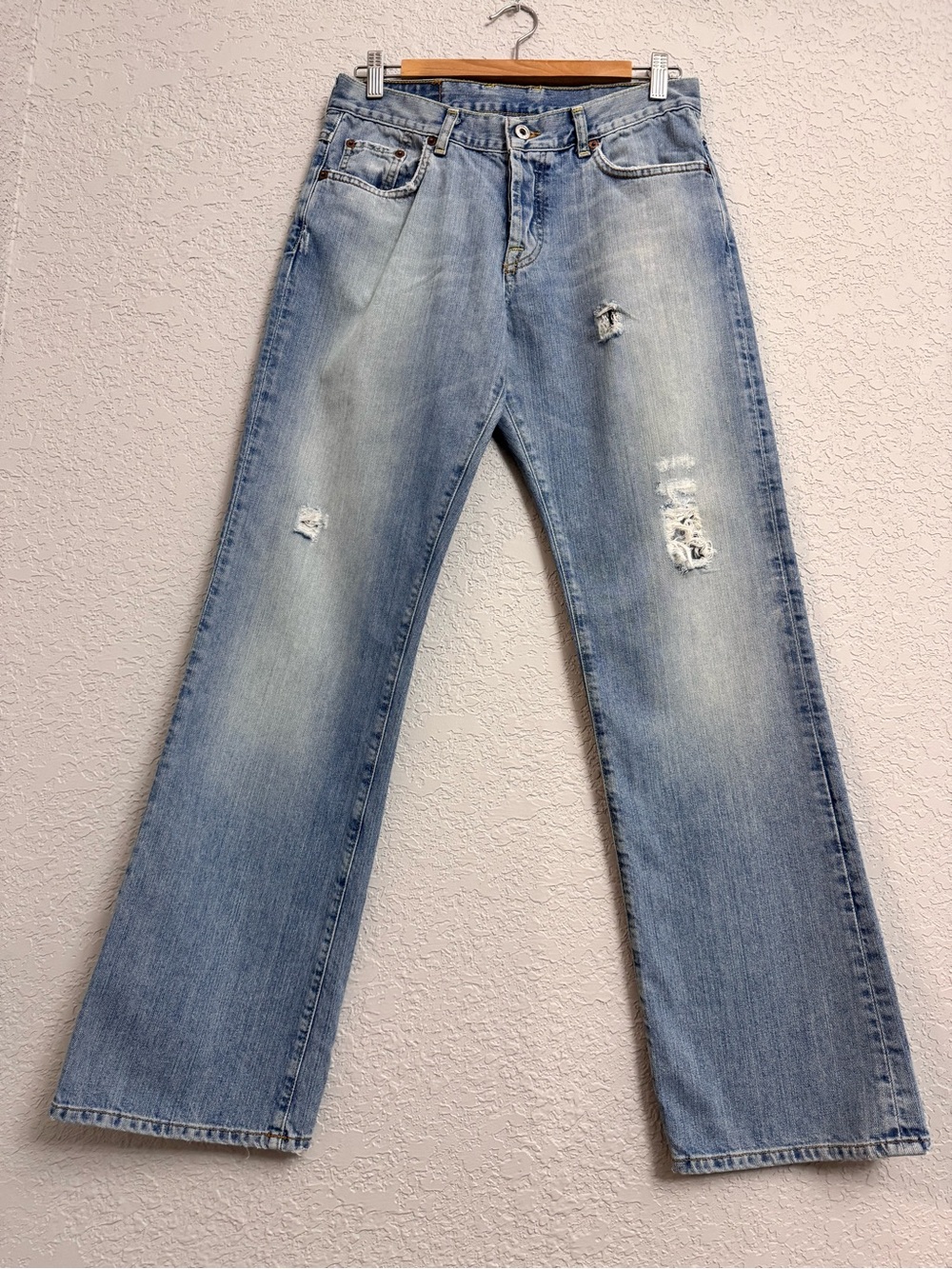 Lucky Brand Light Blue Distressed Easy Rider Y2K Jeans